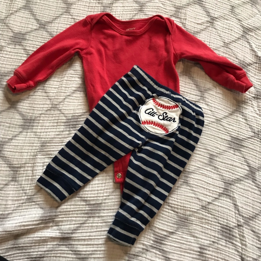 Carters 2 Piece Baseball Outfit